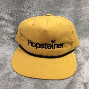Rare Beer Baseball Cap HOPSTEINER Yellow Adjustable Snapback Richardson Outdoor